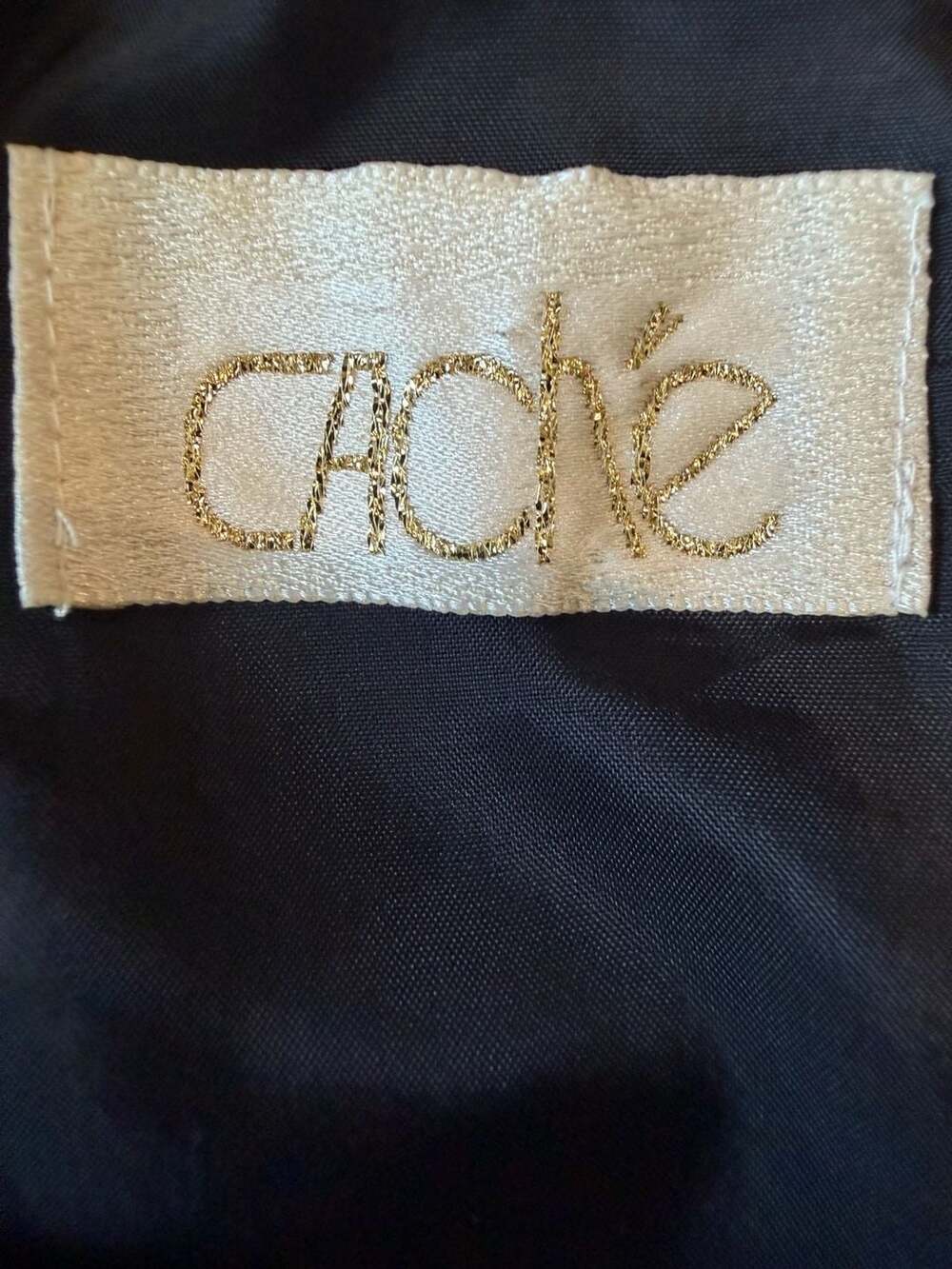 Caché Black Y2K Cutout Cocktail Mini Dress Size 4 Spaghetti Strap - Picture 2 of 8